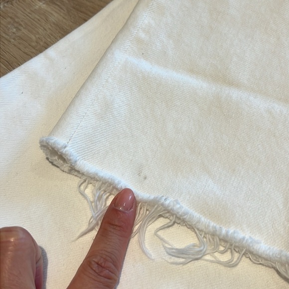 EUC Agolde criss cross straight jeans in white, SZ 27 - Picture 9 of 9